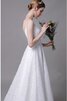 Abito da sposa senza maniche naturale originale vendita calda spazzola treno a chiesa - 3