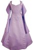 Empire Taille Taft A-Line bodenlanges Blumenmädchenkleid mit Jacke - 1