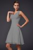 A-Line Drapiertes Plissiertes Ärmelloses Mini Brautjungfernkleid - 27