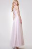 Plissiertes A-Line Nackenband schick Elegantes Brautjungfernkleid mit Reißverschluss - 4