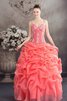 Spaghetti Träger Duchesse-Linie Quinceanera Kleid mit Rüschen mit Applikation - 1