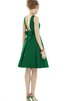 Vestido de Dama de Honor de Corte-A de Joya de Escote de Tirantes Espaguetis de Lazos - 6