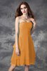 Robe demoiselle d'honneur bref de lotus avec zip a-ligne avec sans manches - 20