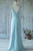 Robe demoiselle d'honneur naturel avec sans manches de fourreau en chiffon ruché - 2