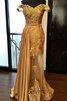 Robe de bal d'epaule ajourée de traîne courte de fourreau avec sans manches divin - 1