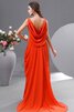 Empire Taille Chiffon drapiertes V-Ausschnitt langes Brautmutterkleid - 6