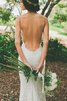 Ehrenvoll Sexy Informelles Brautkleid mit Offenen Rücken mit Rüschen - 2