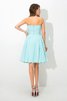 Vestido de Dama de Honor de Sin mangas de Escote Corazón de Corto de Plisado - 30
