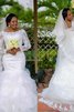 Engelhaft Tüll Exklusive Brautkleid aus Organza mit Quadrat Ausschnitt - 3