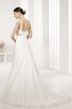 Perlenbesetztes zeitloses drapiertes langes Modern Brautkleid aus Taft - 2
