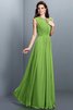 Prinzessin A Linie Plissiertes Normale Taille Brautjungfernkleid mit Drapierung - 14