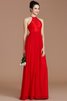 Prinzessin Normale Taille Reißverschluss Neckholder Chiffon Brautjungfernkleid - 28