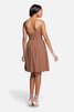 Moderno Vestido de Dama de Honor de Corte-A de Corto de Escote Corazón de Encaje Adorno - 5
