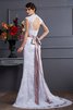 Sweep train Normale Taille Luxus Anständiges Brautkleid mit Applikation - 2