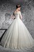 Vestido de Novia de Corte Evasé en Encaje de Encaje Adorno de Abalorio de Hasta el suelo - 1