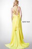 Elegante Vestido de Dama de Honor de Sin mangas de Alto Bajo de Volantes Adorno - 4