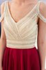 Robe de bal avec perle de col en v junoesque sexy naturel - 6