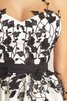 A-Linie Funkelnd Mini Abiballkleid ohne Ärmeln mit Applike - 2