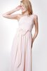 Robe demoiselle d'honneur distinguee plissé en chiffon longueur au ras du sol avec ruban - 5