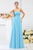 Robe demoiselle d'honneur plissage longue jusqu'au sol avec fleurs manche nulle - 1