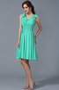 Vestido de Dama de Honor de Corte princesa de Corte-A de Natural de Plisado - 14