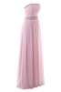 Chiffon Garten A-Linie Halle Dom Ballkleid mit Reißverschluss - 3