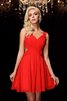 A Linie Prinzessin Empire Taille Mini Abschlusskleid aus Chiffon - 1