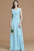 Abito da Damigella Principessa V-Scollo con Nastro in Chiffon Senza Maniche - 9