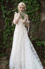 Vestido de Novia de Largo de Abalorio de Tiras anchas de Emocionante - 6