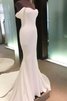 Robe de mariée en salle élégant de traîne moyenne plissage longue - 3