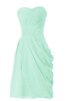 Abito da Damigella senza spalline Cuore A-Line Senza Maniche Moderno in Chiffon - 1