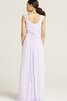 Robe demoiselle d'honneur delicat avec chiffon de col en v avec manche épeules enveloppants - 12