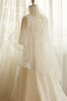 Robe de mariée a eglise longueru au niveau de sol rêveur luxueux naturel - 7