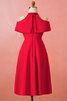 Funkelnd Normale Taille Romantisches Kurzes Abendkleid mit Nackenband - 3