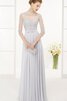 Robe de bal simple plissage appliques avec ruban trou de serrure - 1