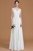 Abito da Damigella A Terra Naturale Principessa in Chiffon A-Line - 35