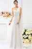 Robe demoiselle d'honneur longue plissé manche nulle avec fronce en chiffon - 16