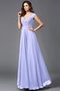 Vestido de Dama de Honor de Corte-A de Imperio Cintura de Hasta el suelo - 17
