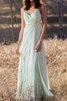 Robe demoiselle d'honneur intemporel manche nulle a-ligne de tour de ceinture empire ruché - 4