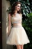 Robe fête de la rentrée courte ligne a 2 pice avec perle de princesse - 1