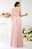 Chiffon Drapiertes Anständiges Bodenlanges Brautjungfernkleid mit Empire Taille - 30