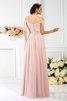 Robe demoiselle d'honneur plissage de princesse manche nulle en chiffon avec zip - 30