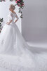 Abito da sposa ball gown unico allacciato in tulle con perline a terra - 6