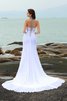 Robe de mariée longue luxueux bandouliere spaghetti de fourreau avec chiffon - 2