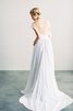 Robe de mariée avec sans manches croisade en chiffon col en forme de cœur dos nu - 1