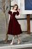 Ehrenvoll Normale Taille Pompöse Romantisches Ballkleid mit Kurzen Ärmeln - 6