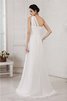 Perlenbesetztes Ärmellos Chiffon Empire Taille A-Linie Brautkleid - 2