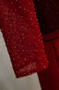 Wunderbar Bodenlanges Prächtiges Ballkleid mit V-Ausschnitt mit Pailletten - 5