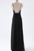 Robe de bal simple de col en v avec perle décolleté dans le dos avec sans manches - 3
