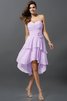 Prinzessin Ärmelloses Empire Taille Kurzes Rocklänge-asymmetrisches Brautjungfernkleid - 19